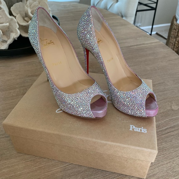 Christian Louboutin New Very Riche 120 Suede Metal - Picture 3 of 7